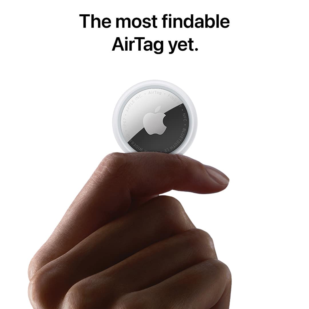 Apple AirTag 4 pack (2nd generation) 2026 White MFEA4LL/A - Open