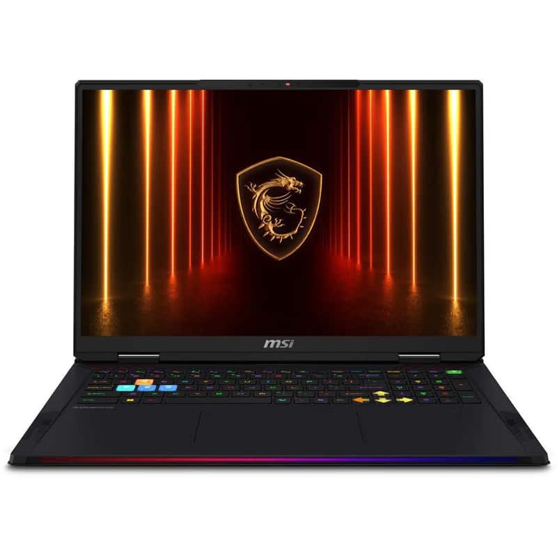 MSI - Raider 18 HX 18" Gaming Laptop,Ultra 9 285HX,64GB RAM,2TB SSD,RTX 5090,Backlit Keyboard,Win 11 Pro - Black
