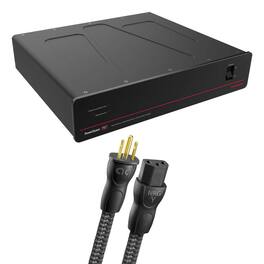 AudioQuest - PowerQuest 707 12-Outlet Surge Protector and Power Conditioner & NRG-Y3 1.0m 3-Pole AC Power Cable - Black