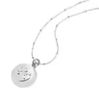 Angle. invisaWear - Smart Jewelry - Personal Safety Device - Necklace - 911 and ADT Features - Silver.