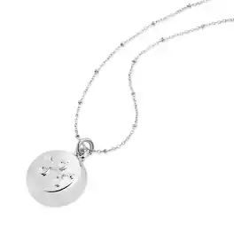 invisaWear - Smart Jewelry - Personal Safety Device - Necklace - 911 and ADT Features - Silver