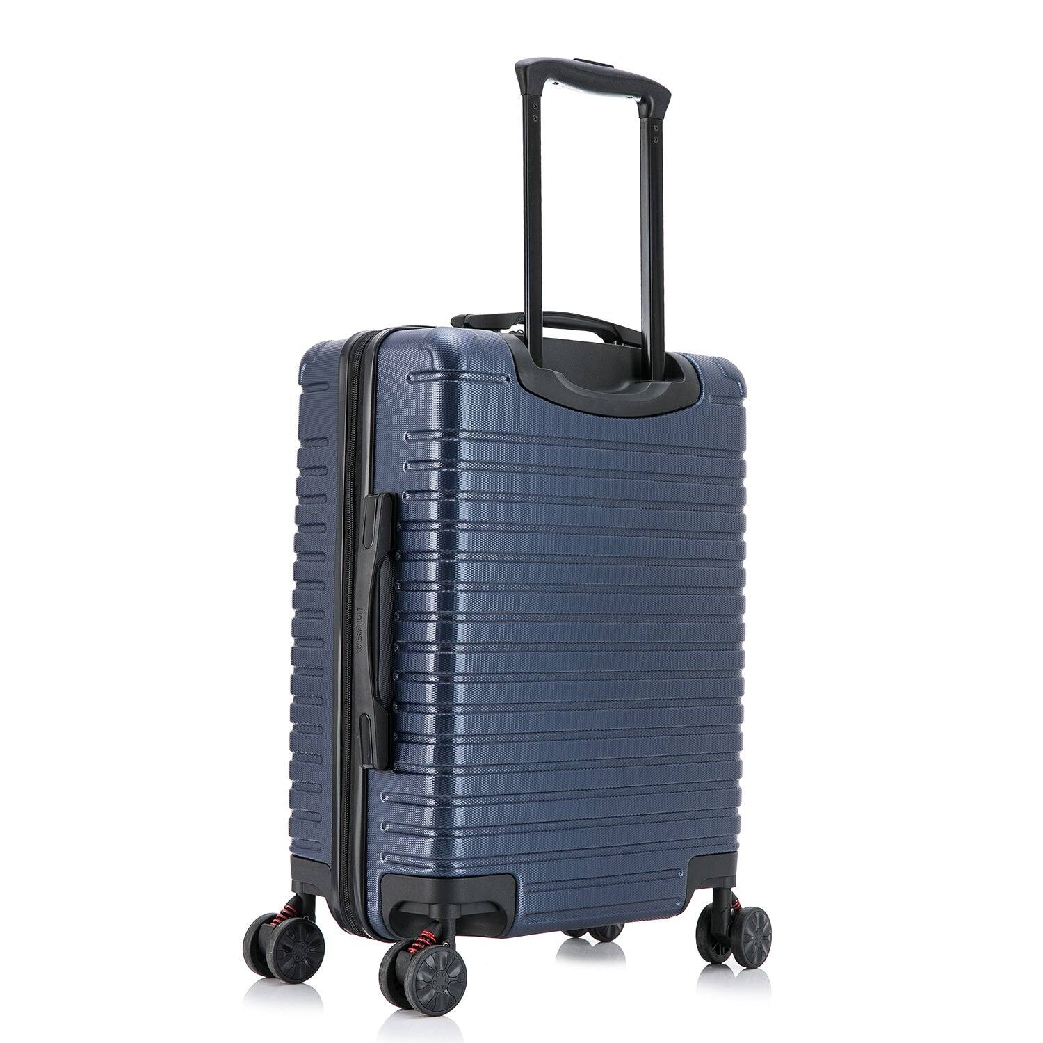 Alt View 1. InUSA - Deep lightweight hardside spinner luggage 20" carry-on - BLUE.