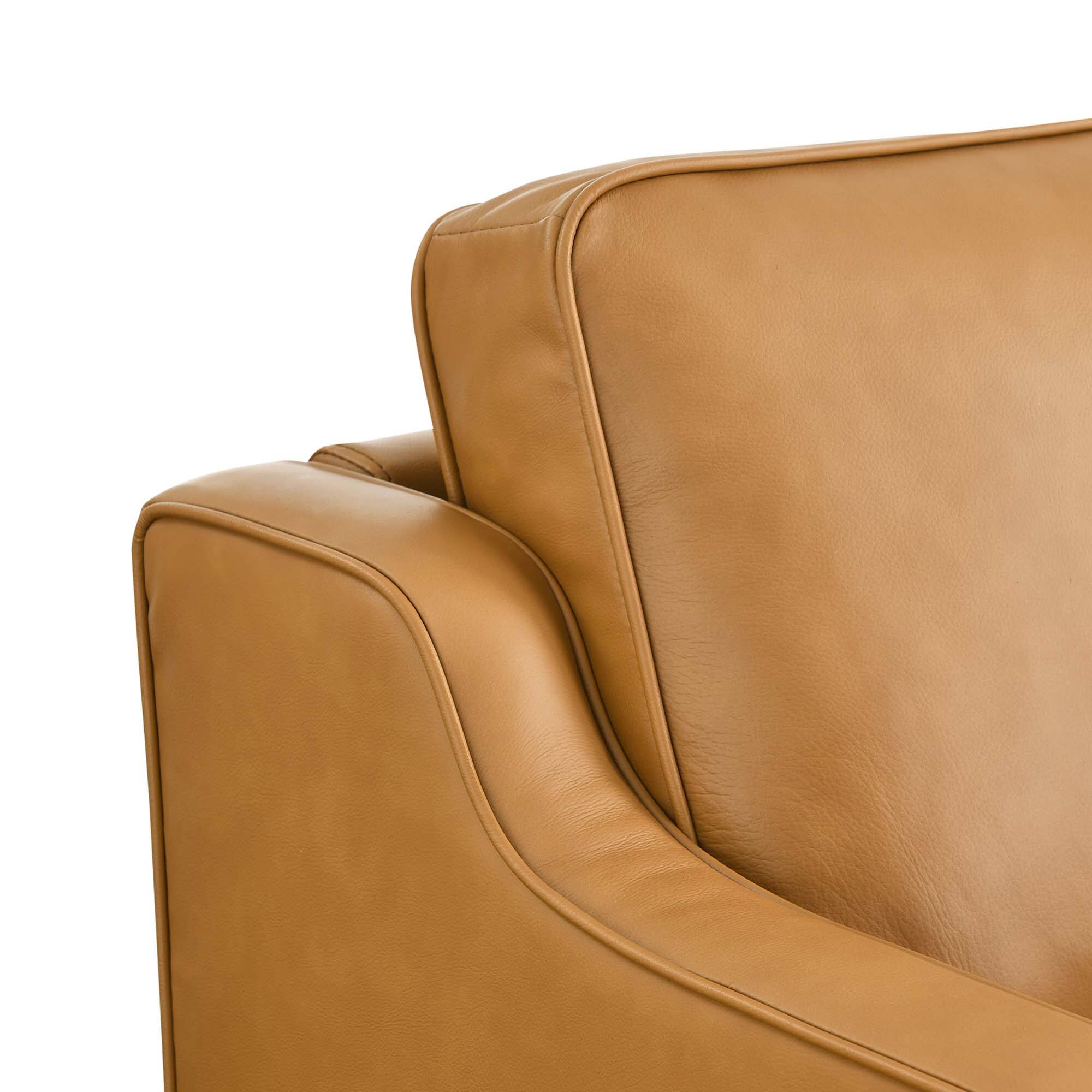 Left. Modway - Impart Genuine Leather Sofa by Modway - Brown.