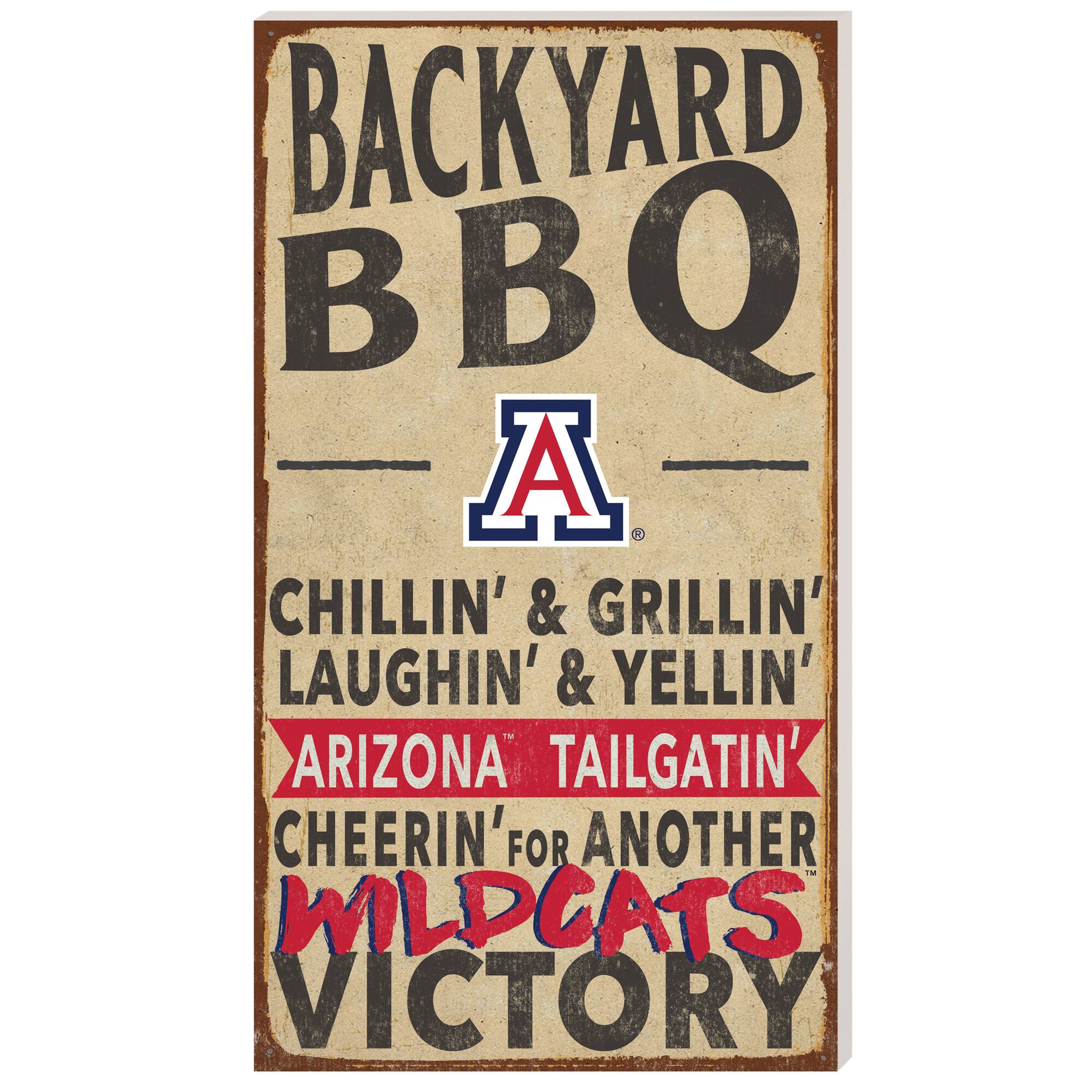 Arizona Wildcats 11'' x 20'' Indoor/Outdoor BBQ Sign