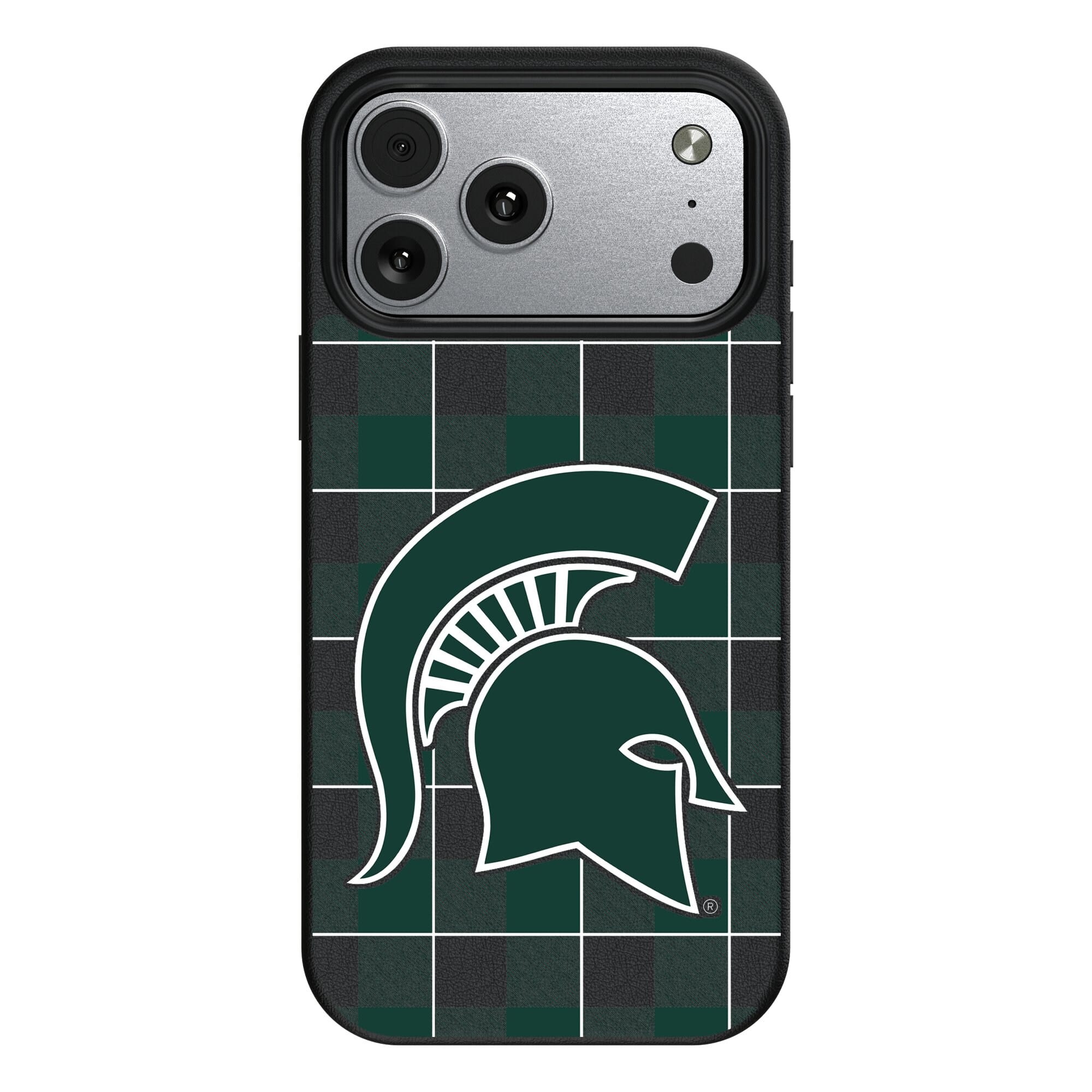 Keyscaper - NCAA - Michigan State Spartans Plaid Magnetic Bump iPhone Case - 17 Air - Black price history on PriceWatchPro