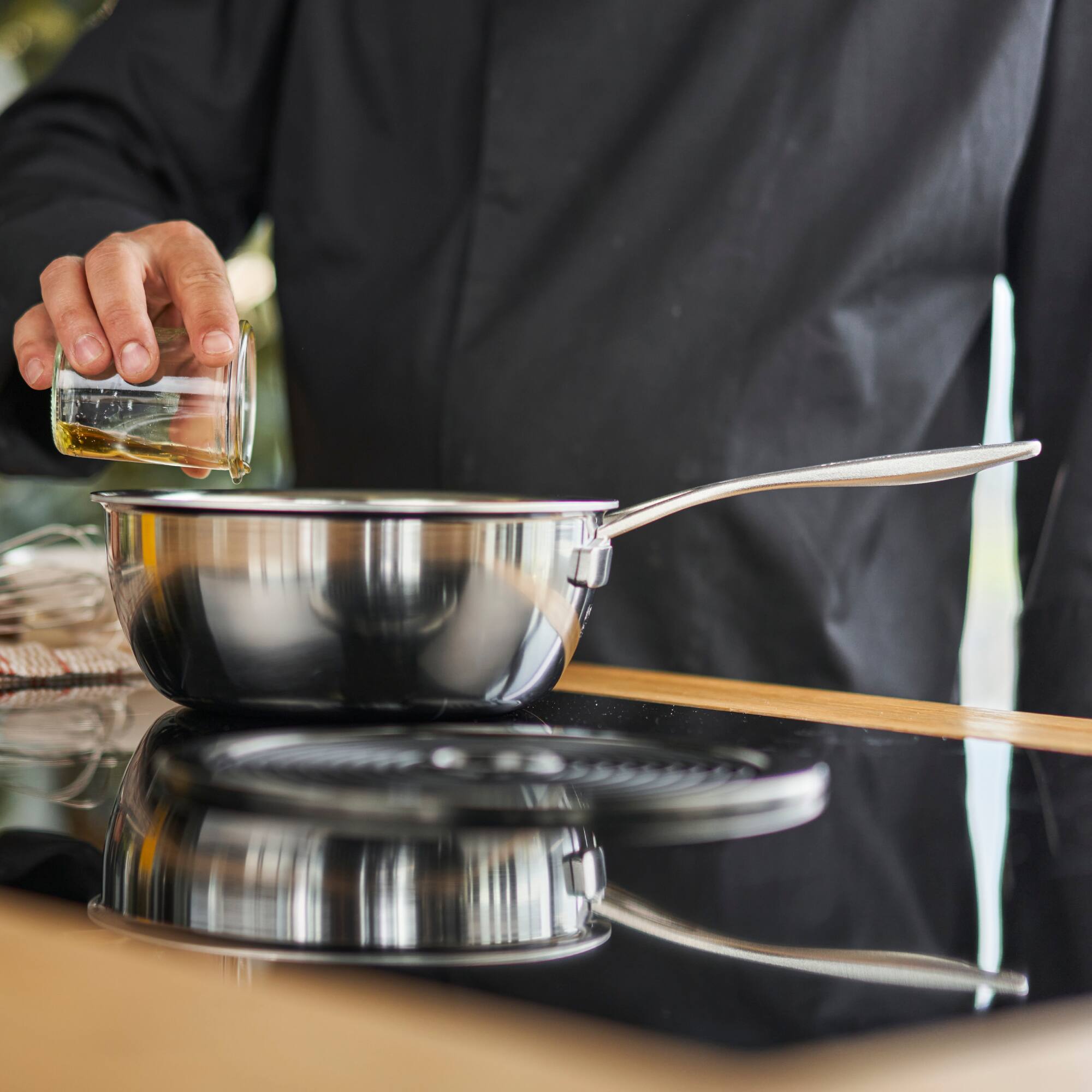 Alt View 1. Demeyere - Demeyere Industry 5-Ply 3.5-qt Stainless Steel Essential Pan - Stainless Steel.