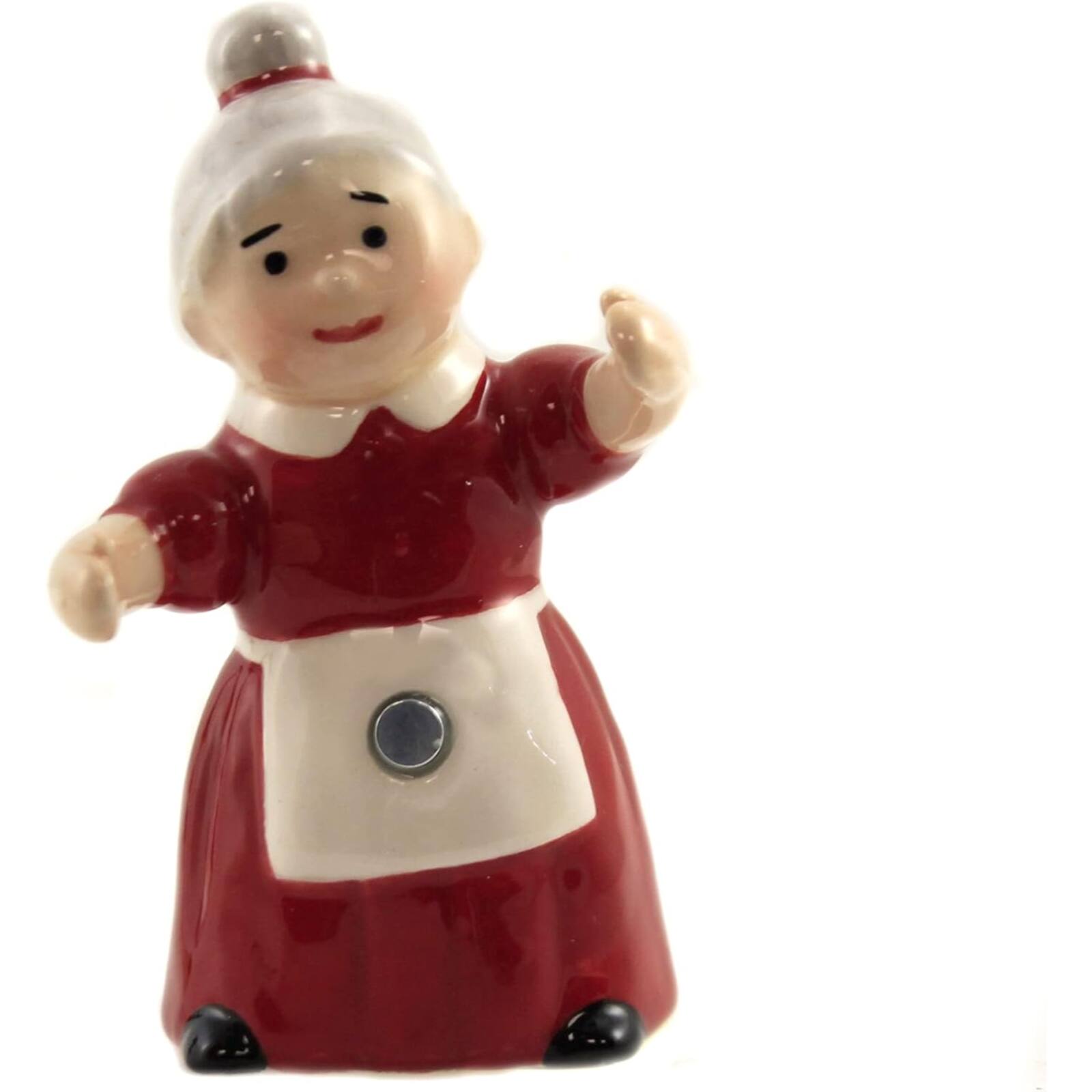 Left. Pacific Trading - Pacific Trading Santa and Mrs Claus Hugging Salt and Pepper Shakers - Multicolor.