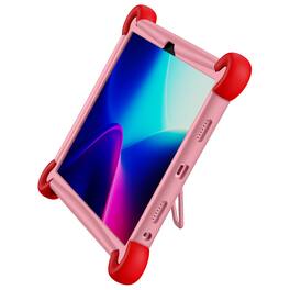 Visual Land - 11" FHD 128GB Tablet - Hybrid Adult/Kids - MediaTek G99 Octa-Core - Android 15 - Google Kids Space - w/ Bumper Case - Rose Gold