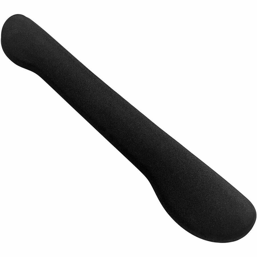 Angle. Compucessory - Compucessory Fabric covered Gel Wrist Rest  0.80 x 18.50 x 2.80  Black  Polyurethane Gel  Anti slip - Black.