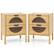 Angle. Costway - 2 PCS Bamboo Nightstand with 2 Storage Drawers & Reeded Tempered Glass Fronts Bedroom - Natural.