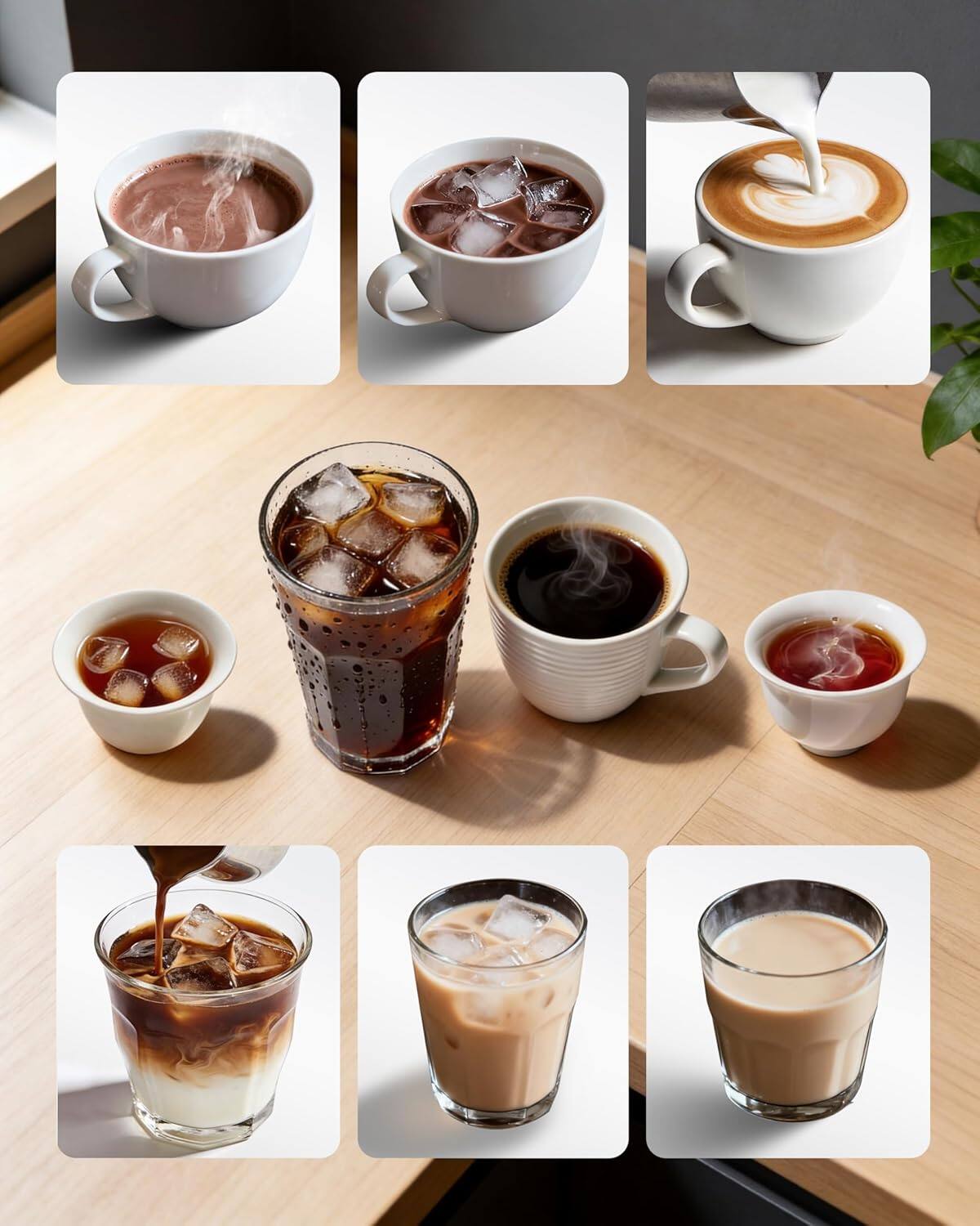 Alt View 1. HBN - HBN Single Serve Coffee Maker, K-Cup & Ground Coffee, Fast Brew, 10oz Tank, Compact, Black - Black.