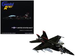 GeminiJets - Boeing F/A-18 Super Hornet Fighter Aircraft VX-9 Vampires United States Navy Gemini Aces Series 1/72 & Airplane - Black, Grey, Red
