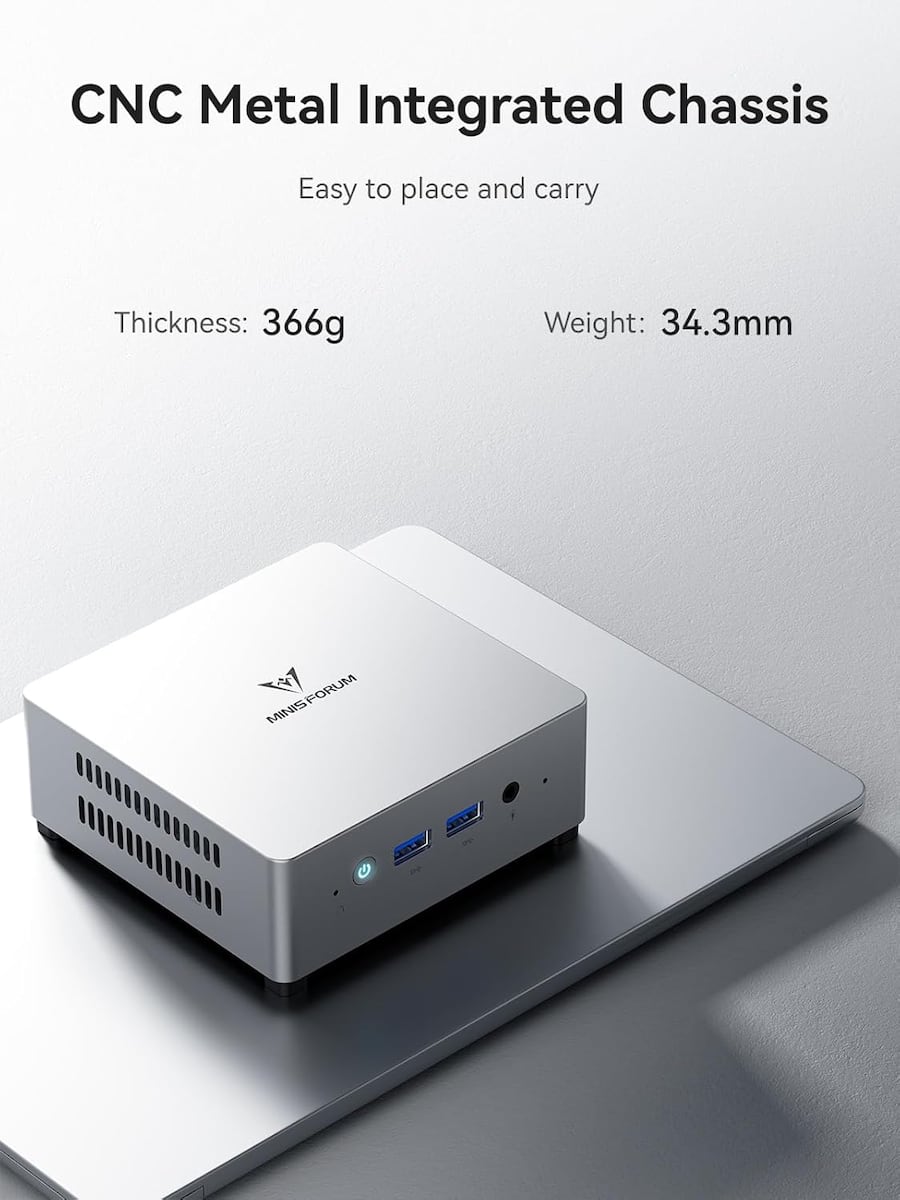 Minisforum UN100L Mini Desktop, Intel N100, 16GB memory, 512GB SSD Minisforum UN100L Mini Desktop, Intel N100, 16GB memory, 512GB SSD