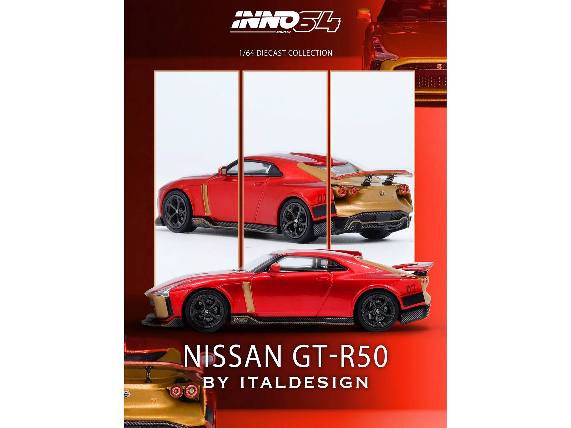 INNO34 MODELS  
1/64 DIECAST COLLECTION  
07  
NISSAN GT-R50 BY ITALDESIGN