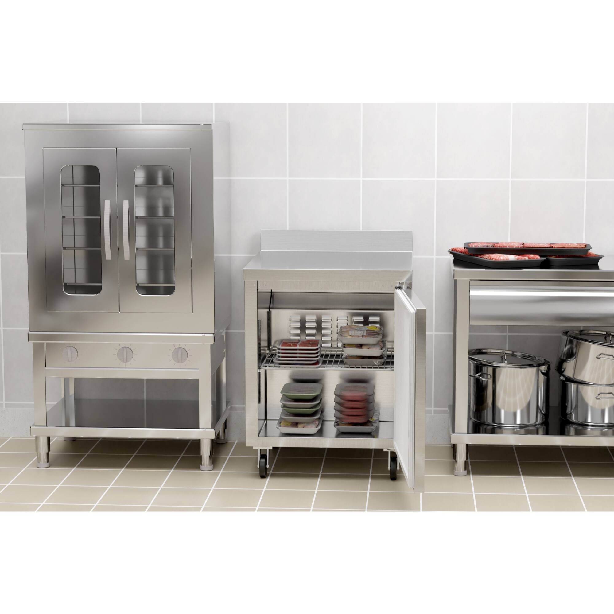 Alt View 5. Koolmore - 27 In. One-Door Worktop Freezer With 3.5 in. Backsplash,  6.3 Cu. Ft. - Stainless-Steel.