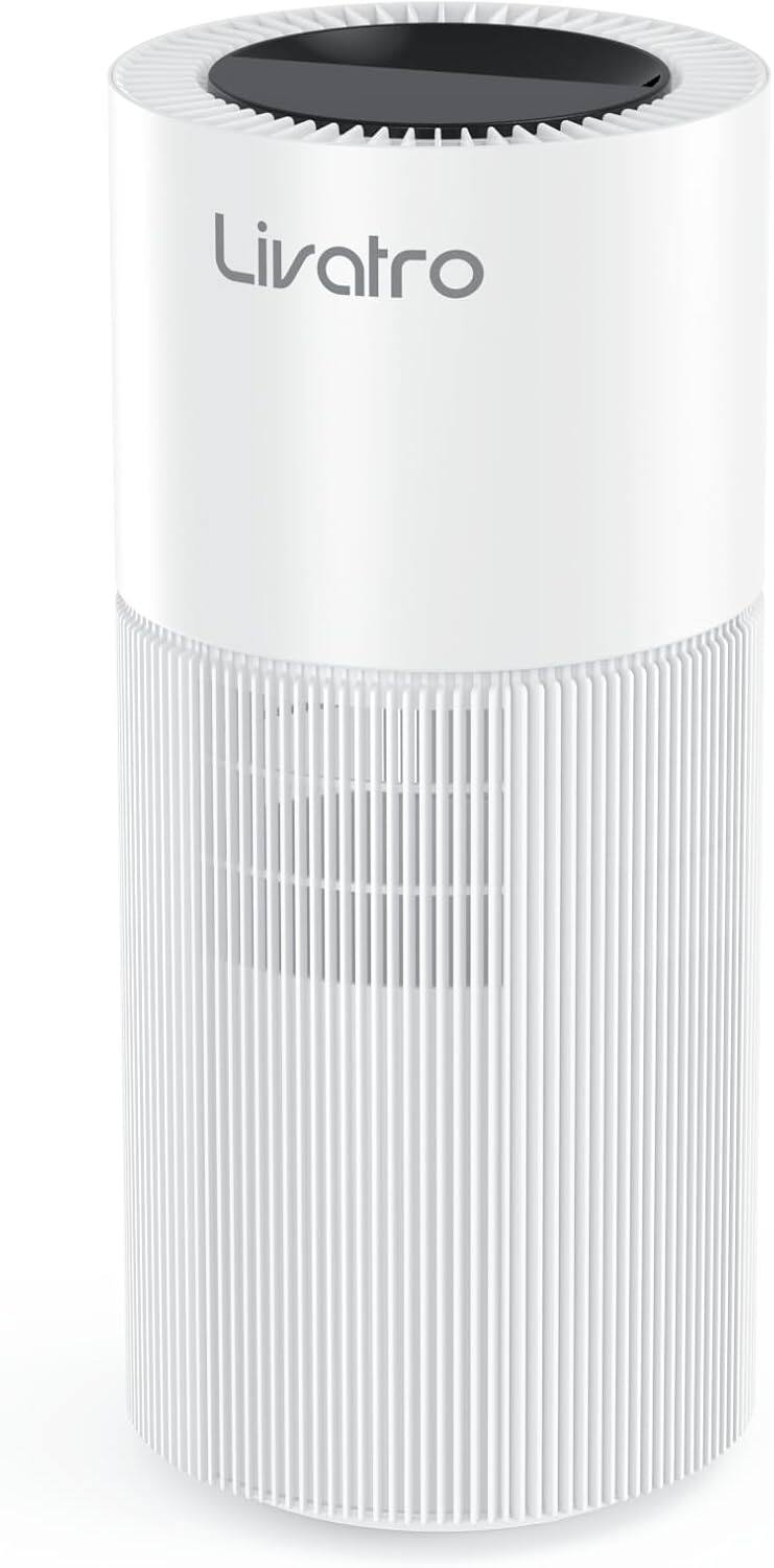 Front. Livatro - 8L Smart Evaporative Humidifier with Filter Separation and Auto Drying Technology, Invisible Mist for Better Sleep - White.