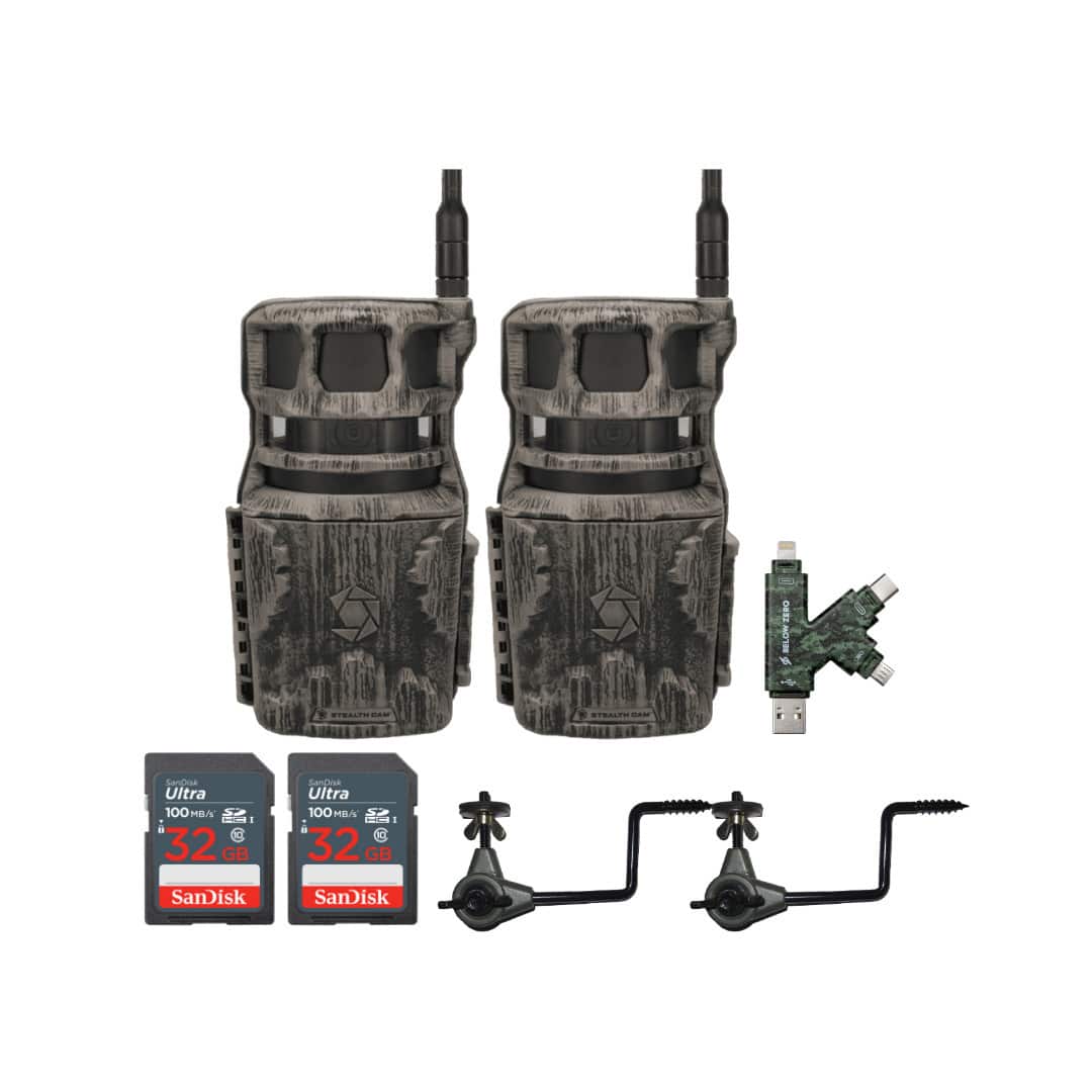 Stealth Cam - Revolver 40MP Pro 360 Degree Cellular Trail Camera Bundle (2 Pack)