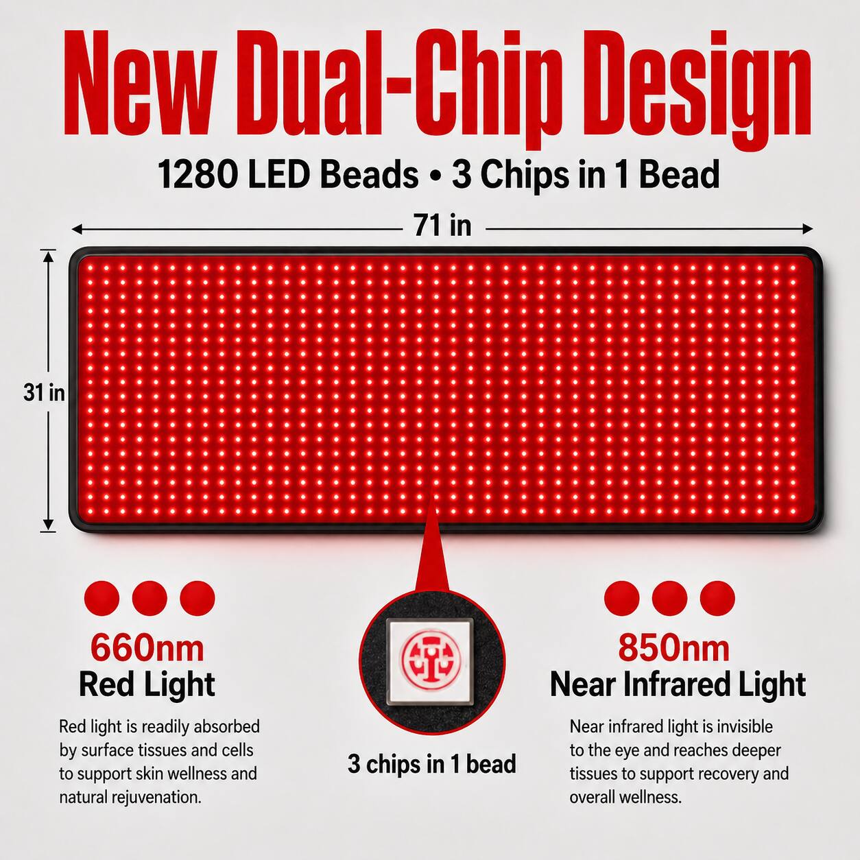 iReliev FullGlow™ 180 Full Body Red Light & Near Infrared Mat - Best Buy