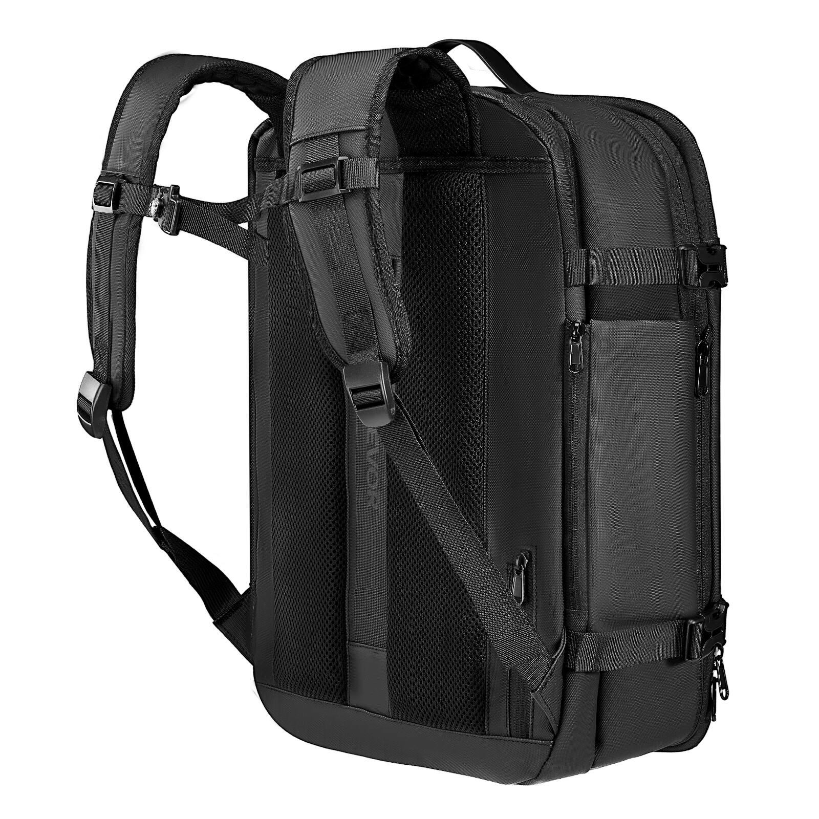 Alt View 5. VEVOR - Vacuum Travel Backpack, 65L, Expandable Vacuum Seal Compression Travel Backpack, with TSA-Approved Lock - Black.