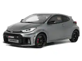 2024 Toyota GR Yaris Precious Metal Gray Metallic Limited Edition to 999 pieces Worldwide 1/18 Model Car by Otto Mobile