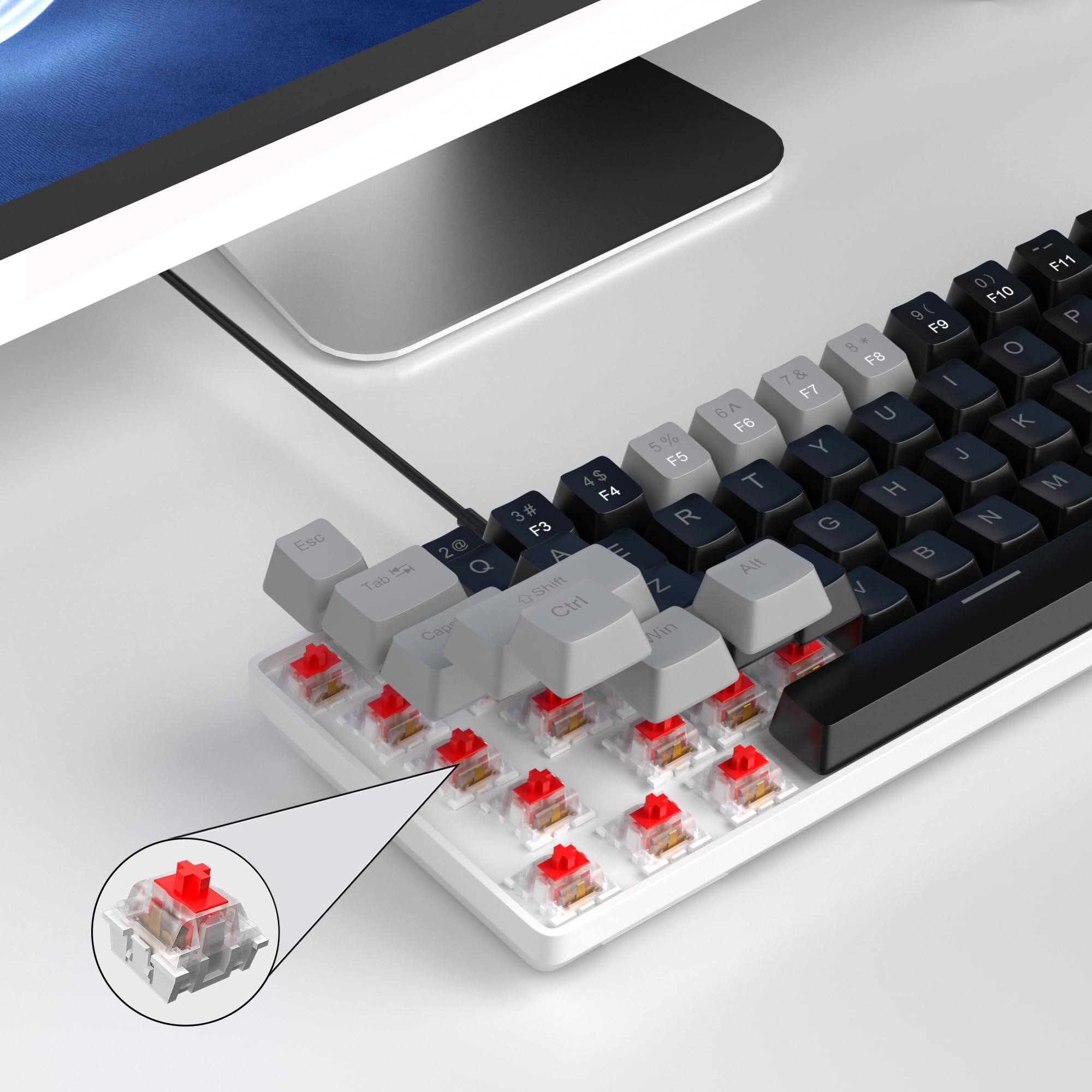 Esc F11 0) F10 P FB - 8 O F9 7 & / F8 I 6 A U K F7 Y 5% 5 T H M F6 4$ 4 R G N F5 3# 3 E B f Q Alt Tab Shift Z V Ctrl Caps Nin