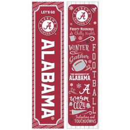 Evergreen Enterprises - Alabama Crimson Tide 47" Double Sided Winter Leaner Fan Sign - Multicolor