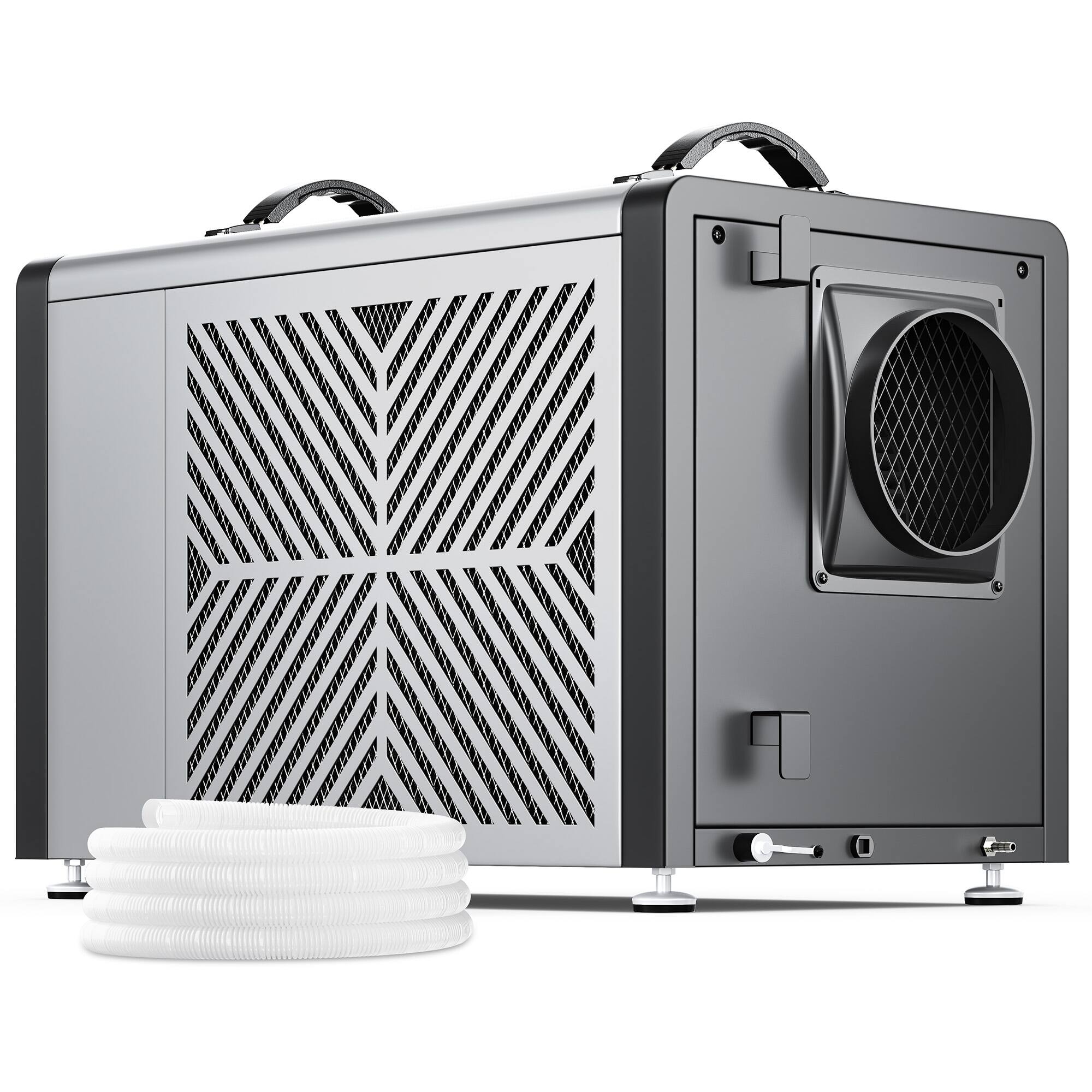 Angle. Yaufey - 216 Pints Commercial Dehumidifier up to 8,000 Sq. Ft. with Built-in Pump for Crawl space - Iron.