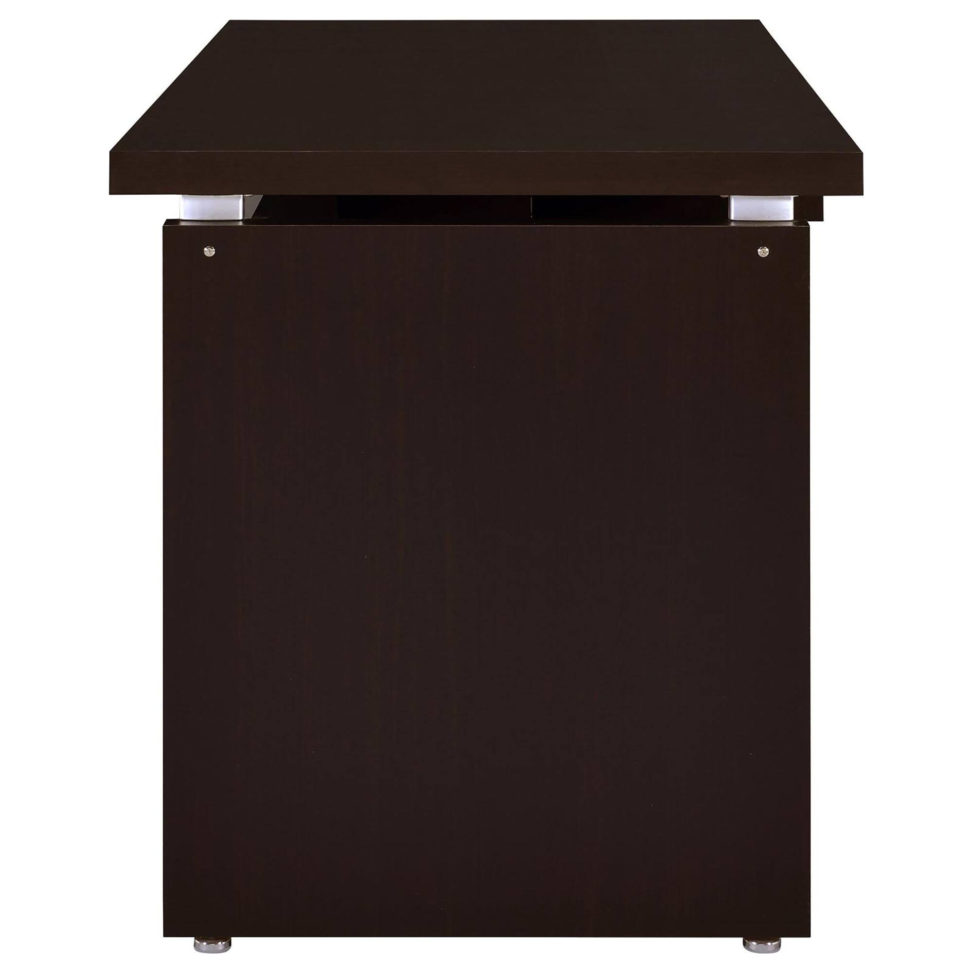 Alt View 4. Tiramisubest - Cappuccino Floating Top Computer Desk - Brown.