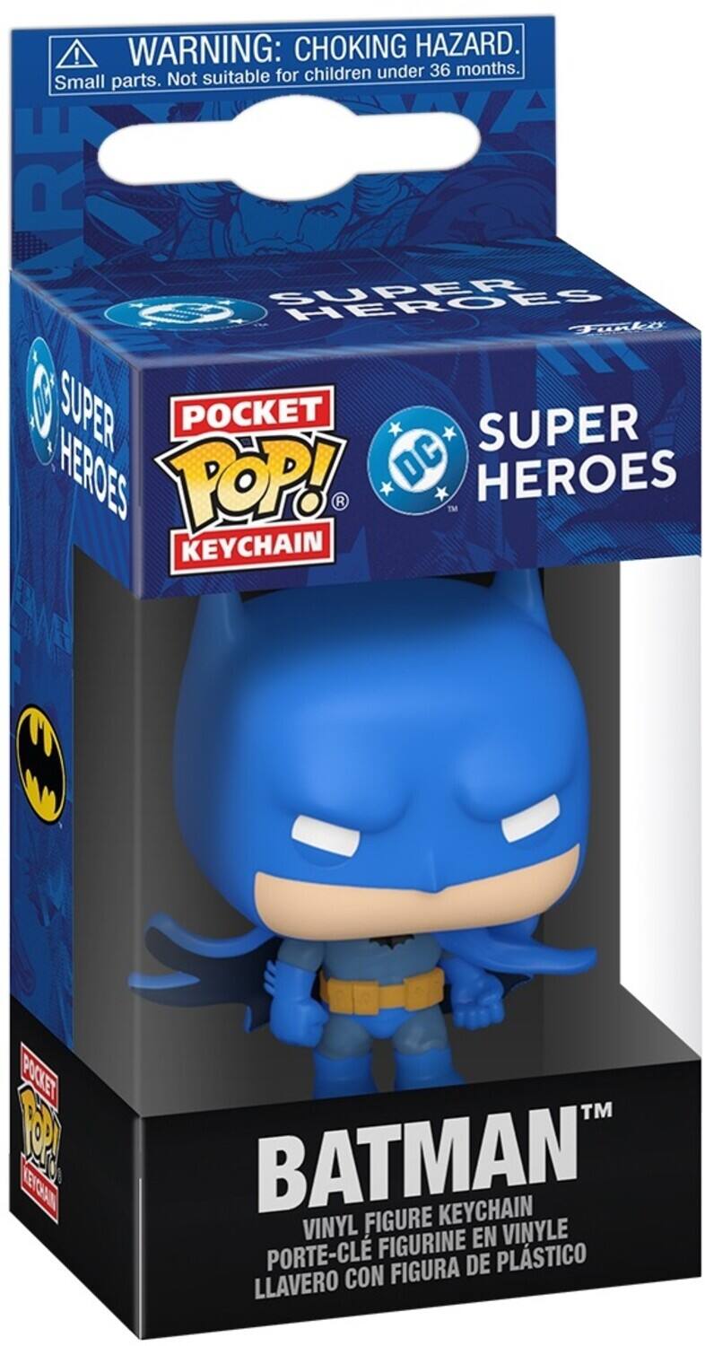 **WARNING: CHOKING HAZARD.**  
Small parts. Not suitable for children under 36 months.

**SUPER HEROES**  
**POCKET POP!**  
**KEYCHAIN**  
**SUPER HEROES**  
**DC**  
**BATMAN**  
**VINYL FIGURE KEYCHAIN**  
**PORTE-CLE FIGURINE EN VINYLE**  
**LLAVERO CON FIGURA DE PLÁSTICO**