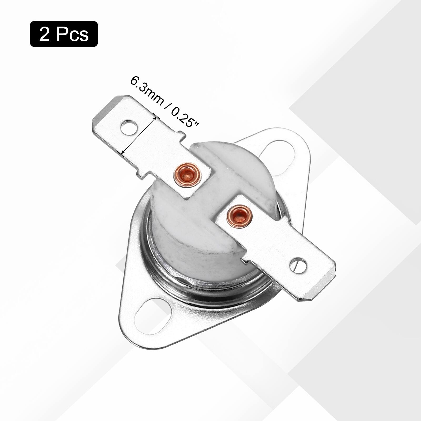 2 Pcs 6.3mm / 0.25"