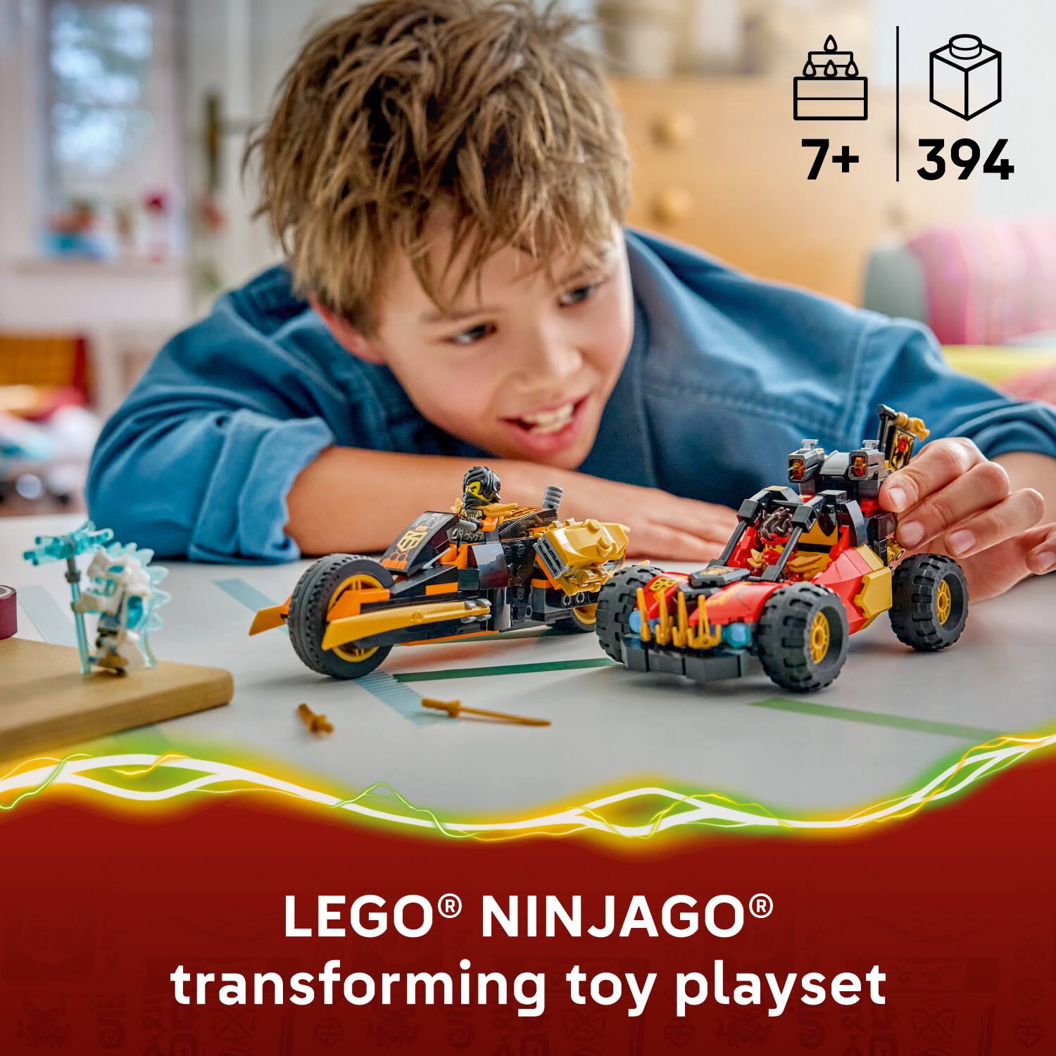 7+ 394 LEGO NINJAGO transforming toy playset