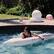 Alt View Zoom 3. Salus Brands, LLC - Coconut Outdoor: Purrfect Purrmaid Pool Float - 66x27" Inflatable Raft, Cat Themed Lounge, Durable Anti-Leak.