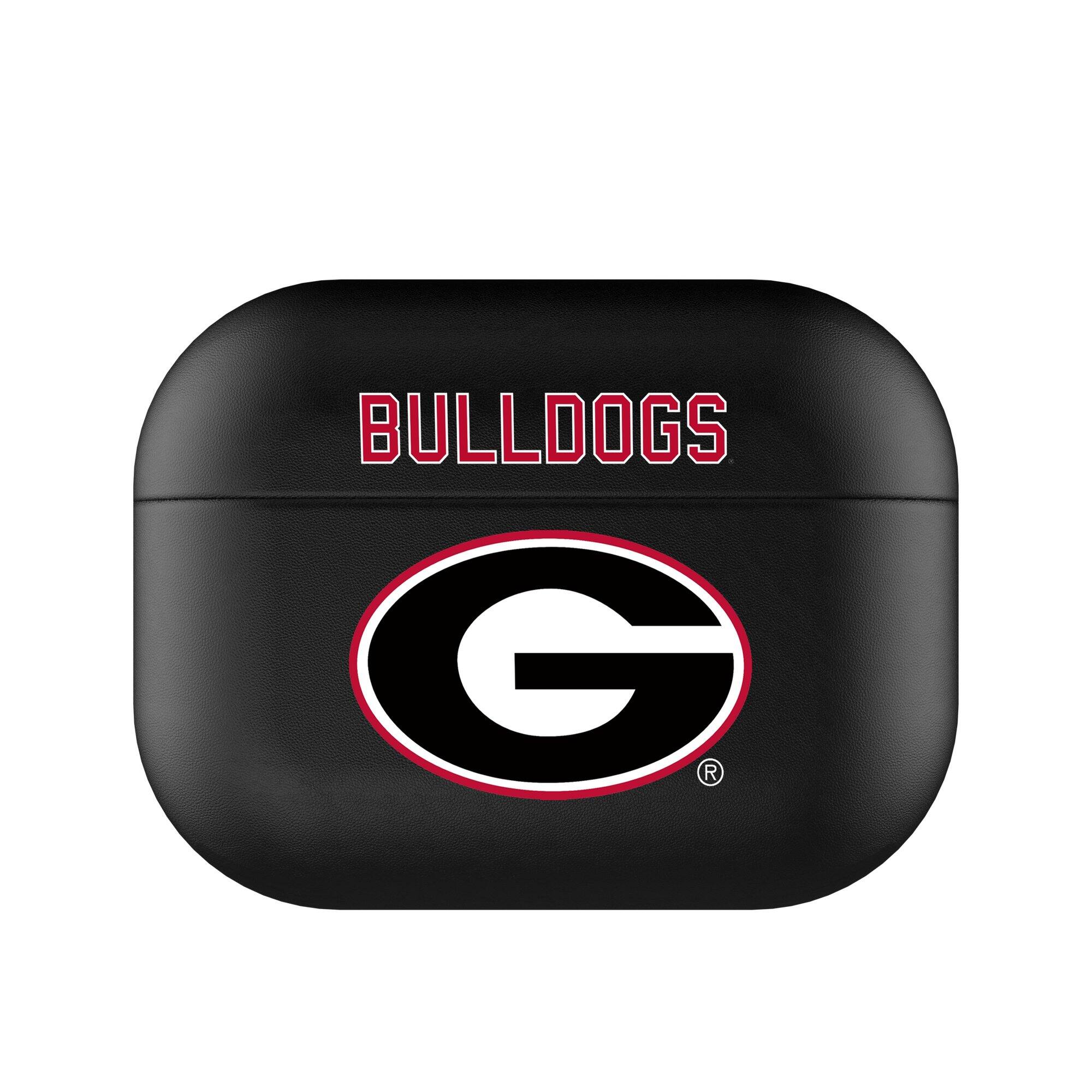 Front. Keyscaper - Georgia Bulldogs Georgia Bulldogs Insignia 1st Gen AirPods Pro Case Cover - Black.