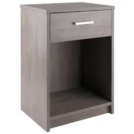 Winsome Wood - Rennick Accent Table, Nightstand - Ash Gray