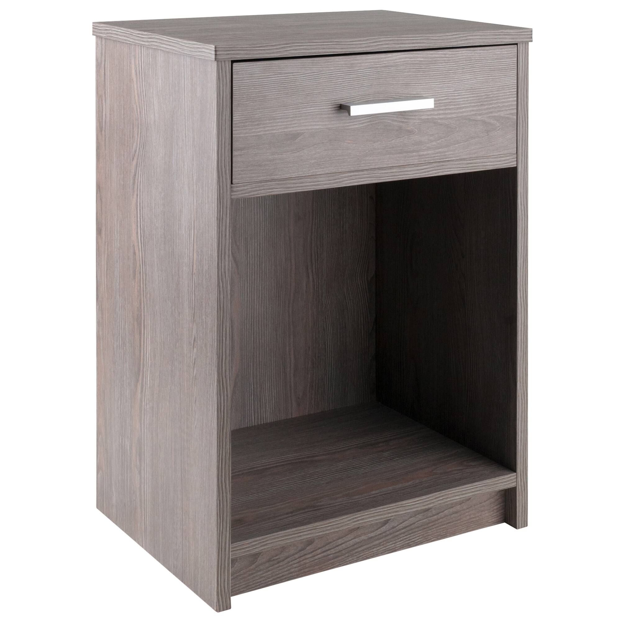 Front. Winsome Wood - Rennick Accent Table, Nightstand - Ash Gray.