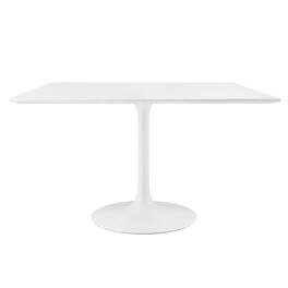 Lippa 48" Square Wood Dining Table by Modway - White