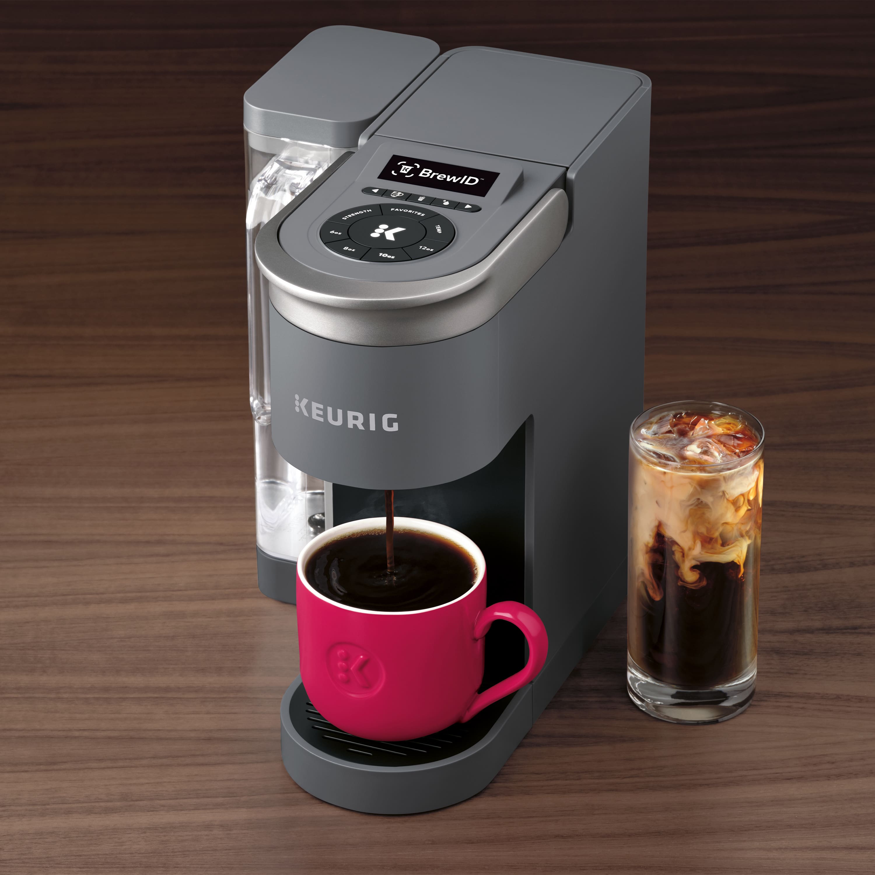 Alt View 19. Keurig - K-Supreme SMART Single Serve Coffee Maker with WiFi Compatibility - Gray.