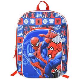 Marvel - Spider-Man 16" School Backpack with 1 Front Pocket for Boys - Blue