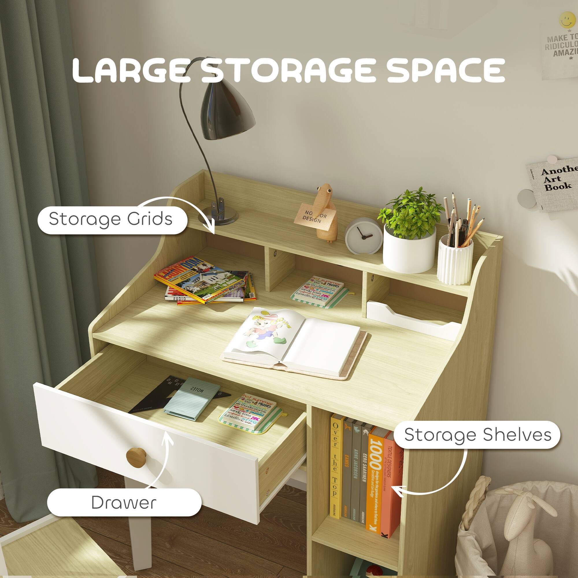 LARGE STORAGE SPACE

Storage Grids

Drawer

Storage Shelves

MAKE TO RIDICULOUS AMAZING

Another Art Book

NO OR DESIGN