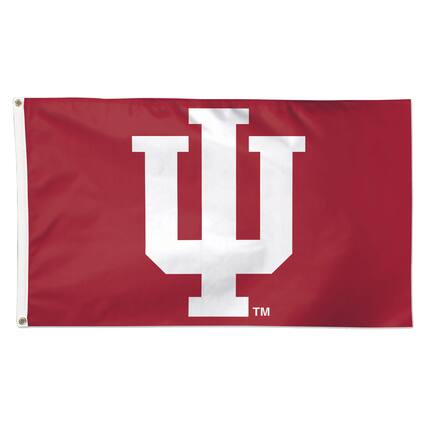 Front. WinCraft - Indiana Hoosiers Deluxe 3' x 5' One-Sided Flag - Multicolor.
