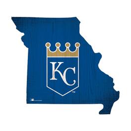Fan Creations - Kansas City Royals 12" Logo State Sign - Multicolor