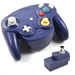 Kitcheniva - Wireless Game Controller With Adapter For Nintendo Game Cube - Blue