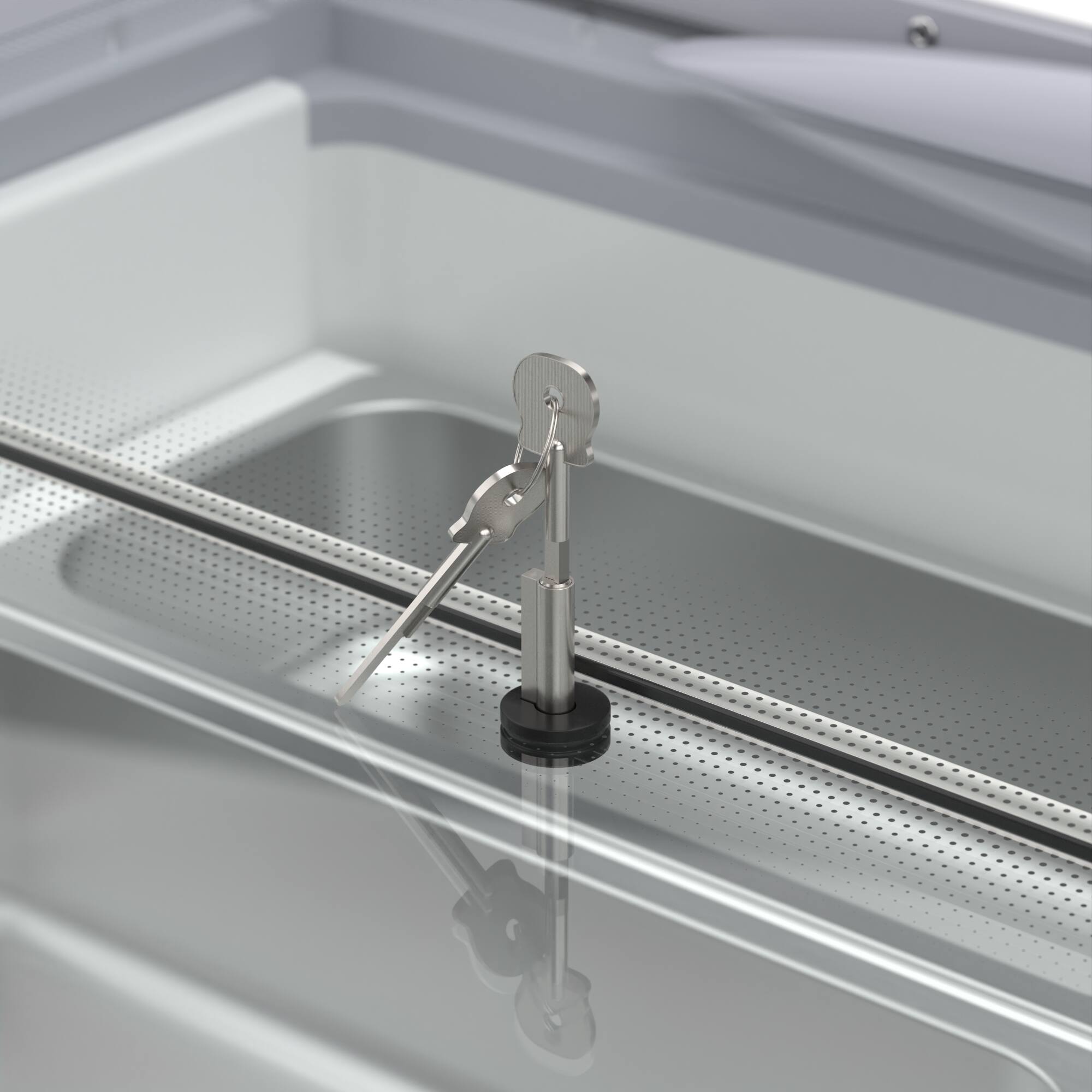 Alt View 5. Koolmore - 26 in. Gelato Dipping Cabinet Display Freezer with Sliding Glass Door, 6 Cu. Ft. (KM-GDC-26SD) - White.