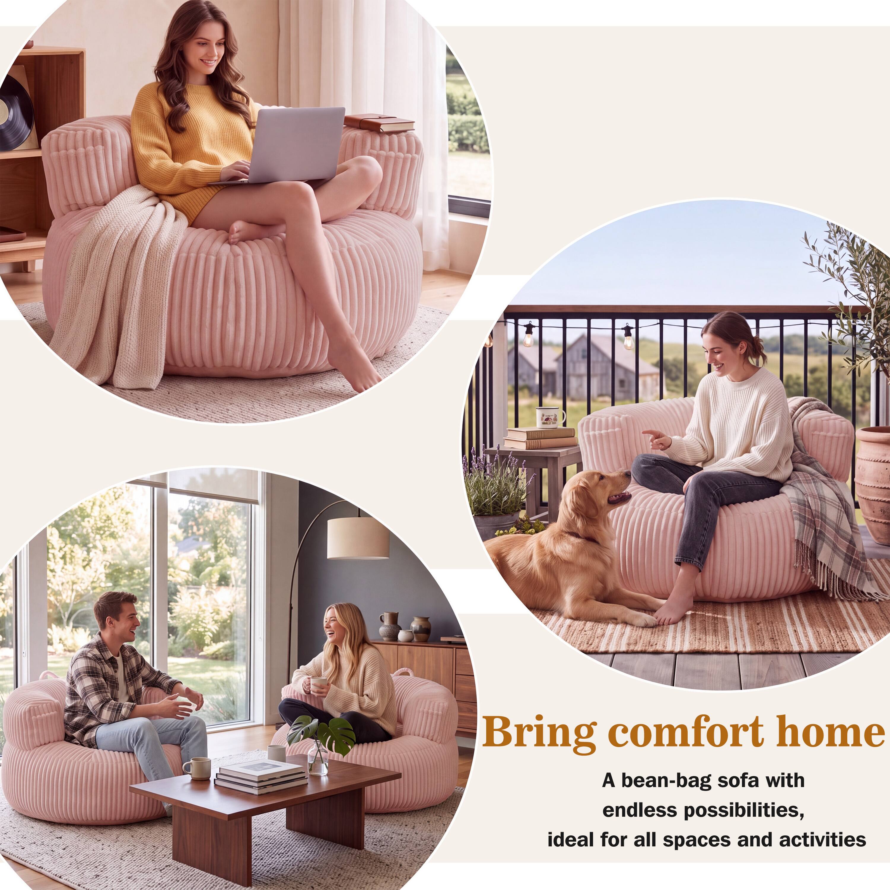 Bring comfort home  
A bean-bag sofa with endless possibilities, ideal for all spaces and activities