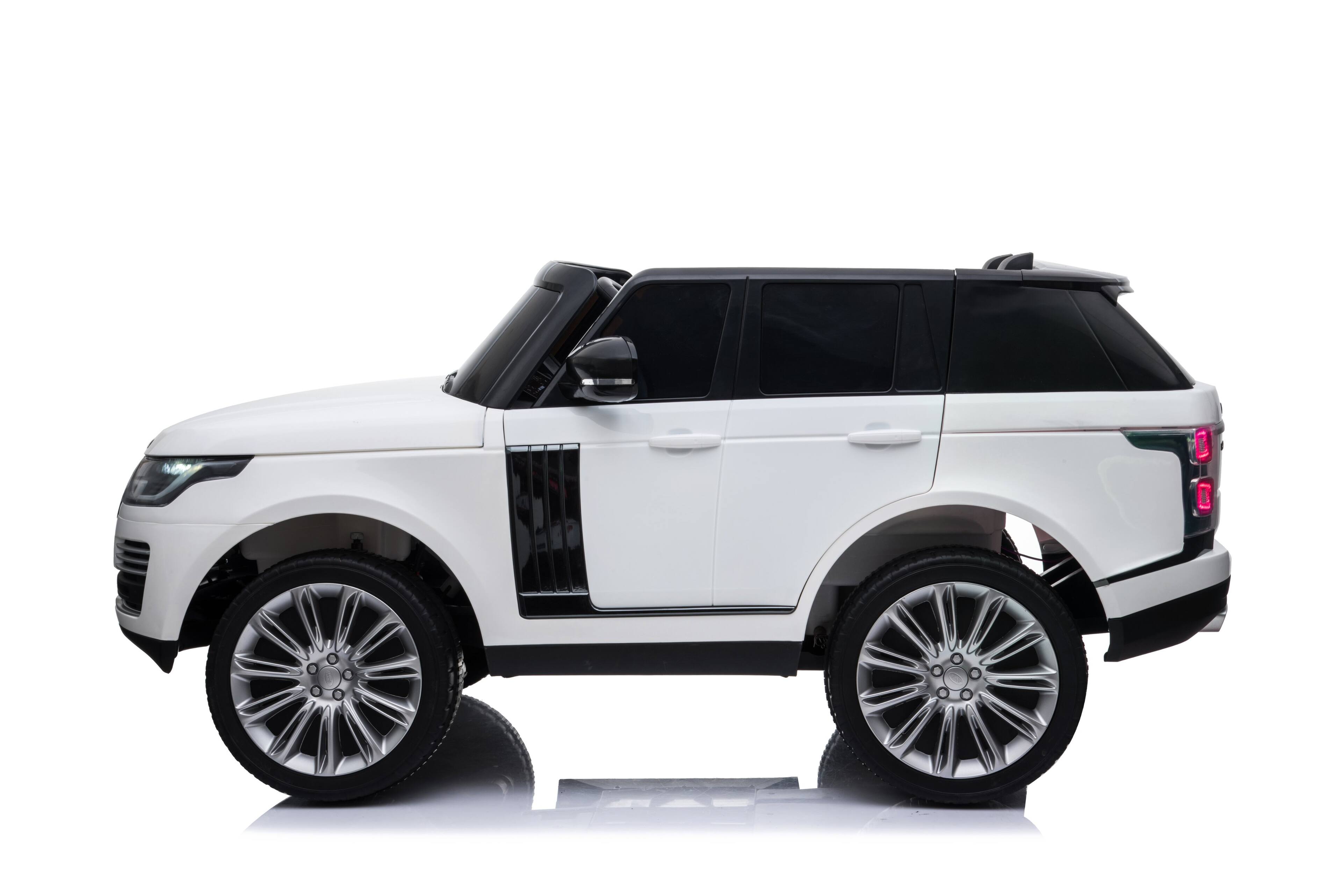 Left. Best Ride On Cars - RANGE ROVER 12V 2 Seater - White.