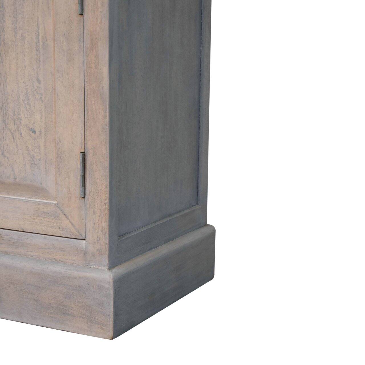 Alt View 5. Artisan Furniture - Artisan Furniture Solid Wood Acid Wash Wine Storage Unit, 3 Drawers, 2 Doors, Acid Wash Color - Acid Wash.