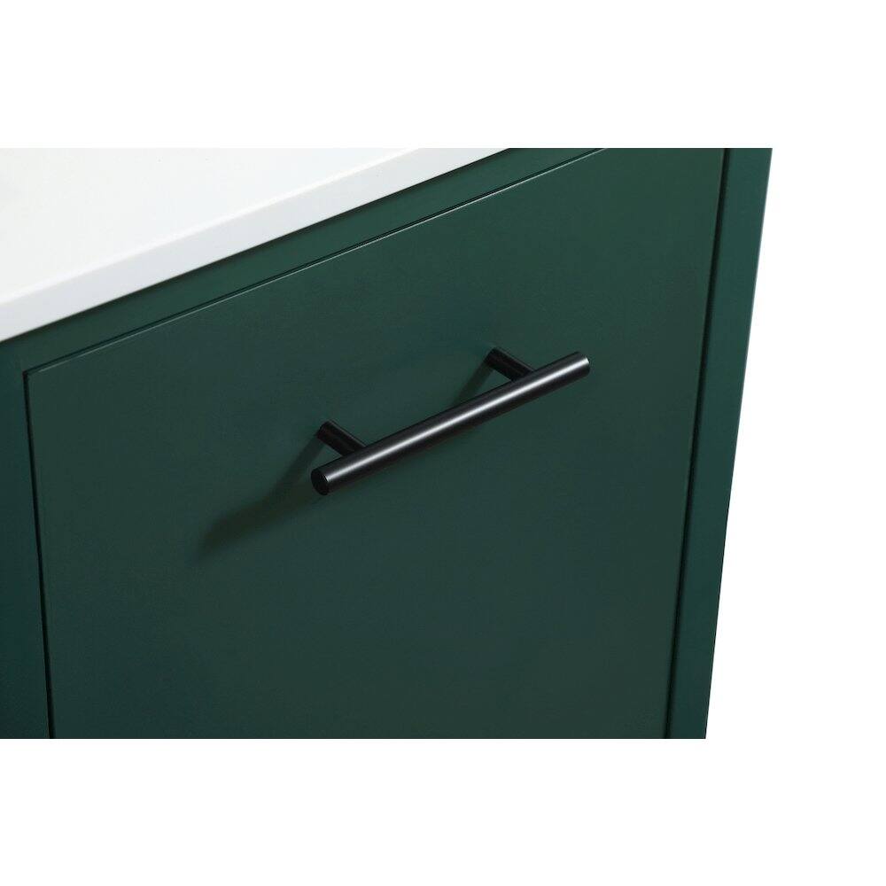 Back. Elegant Kitchen and Bath - 18 Inch Single Bathroom Vanity In Green - Green.