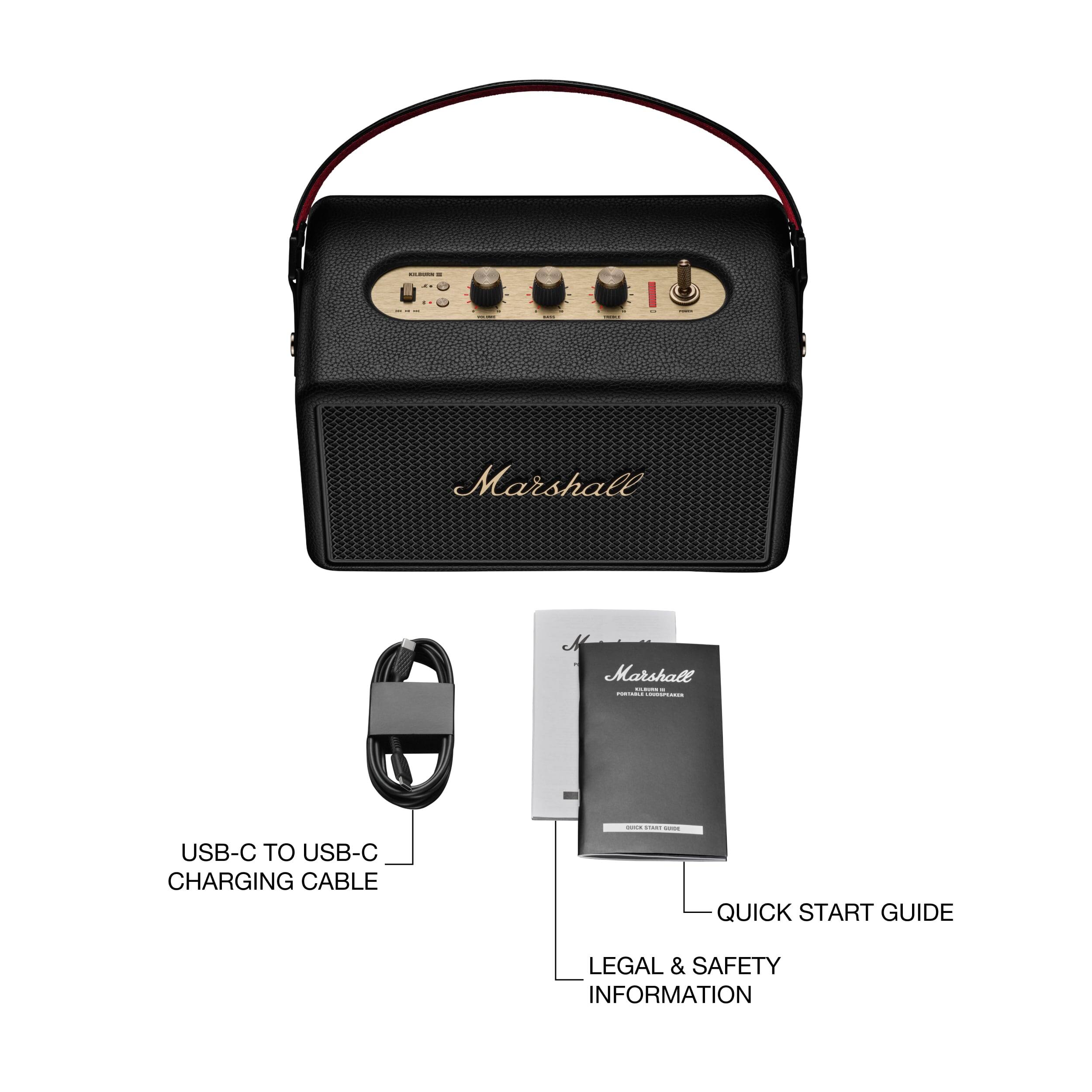 Marshall Marshalt - USB-C to USB-C charging cable - Quick Start Guide - Legal & Safety Information