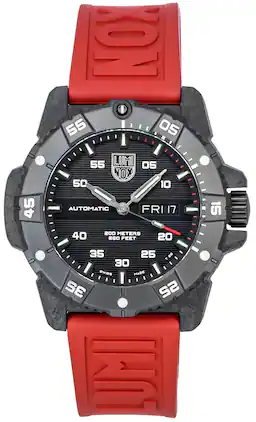 Luminox - Master Carbon Seal Rubber Strap Dial Swiss Automatic Diver's XS.3875 200M Men's Watch - Black