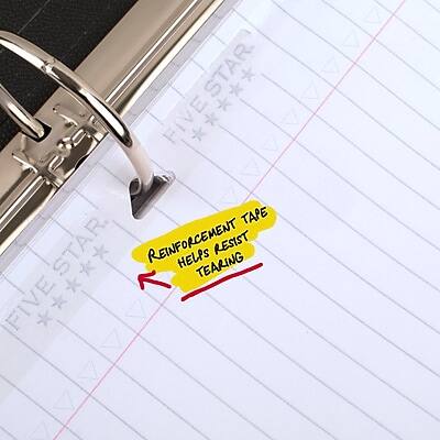 FIVE STAR  
REINFORCEMENT TAPE  
HELPS RESIST TEARING